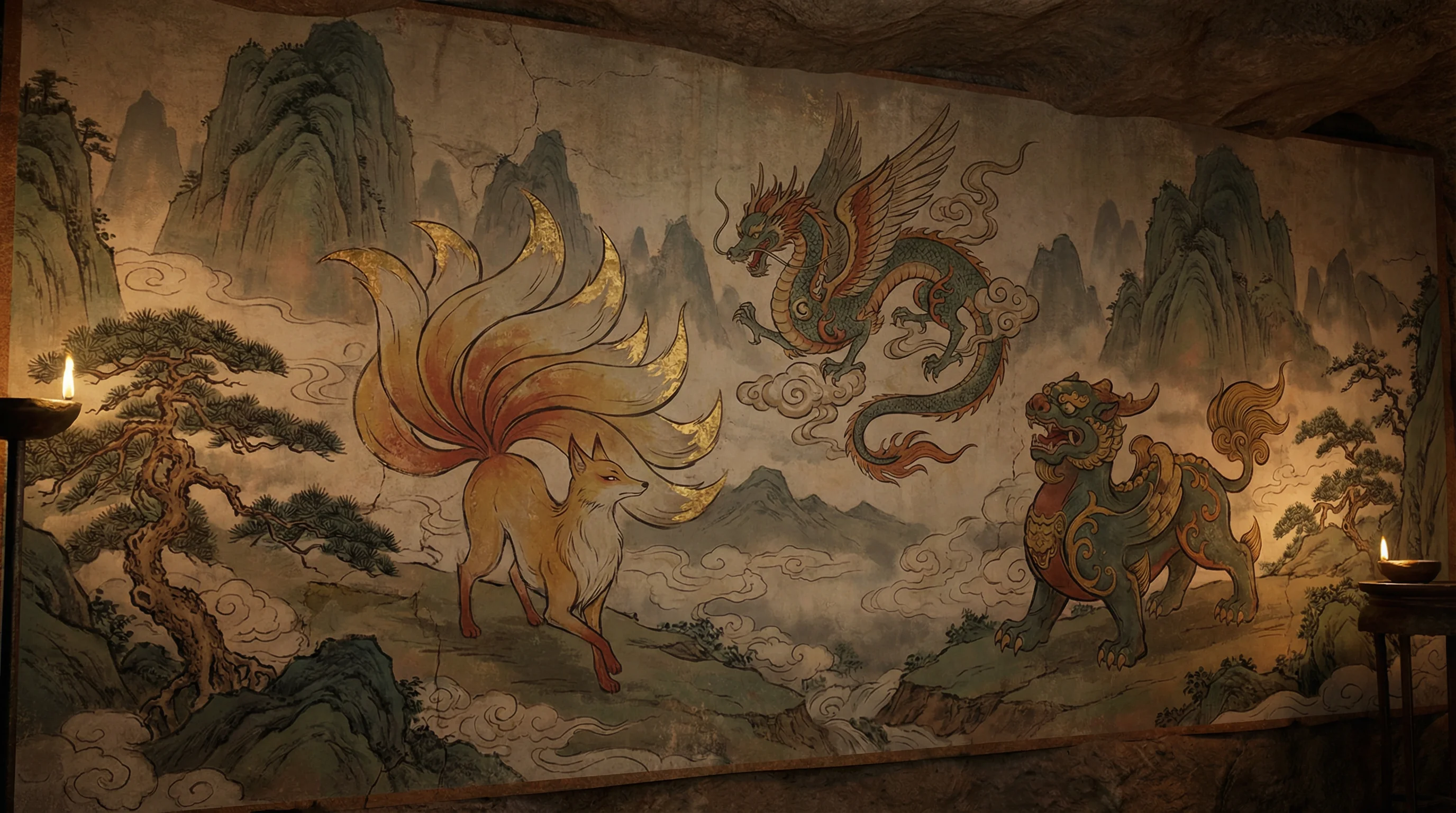 山海经 - AI人脸替换忘忧草网站 上古神兽动漫